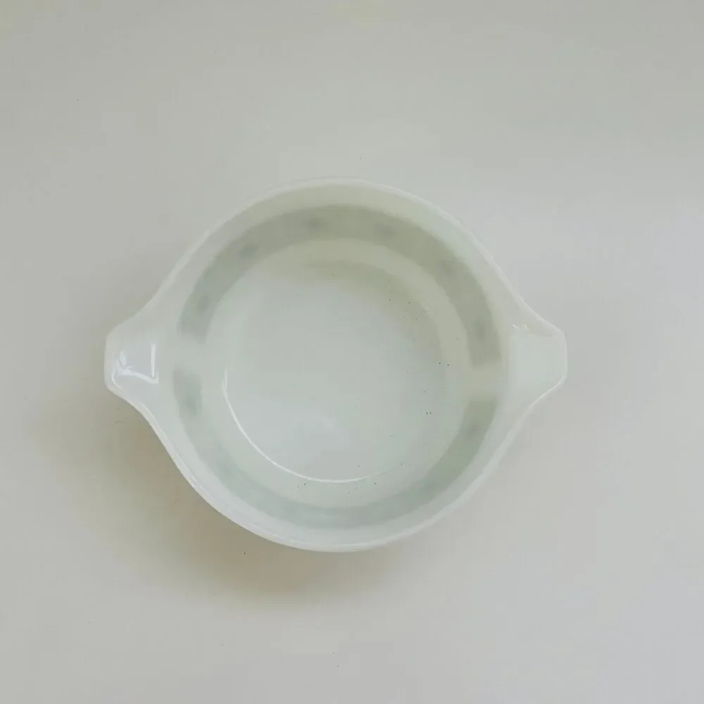PYREX Verde Green Square Flowers 473 Casserole Dish 1 Qt